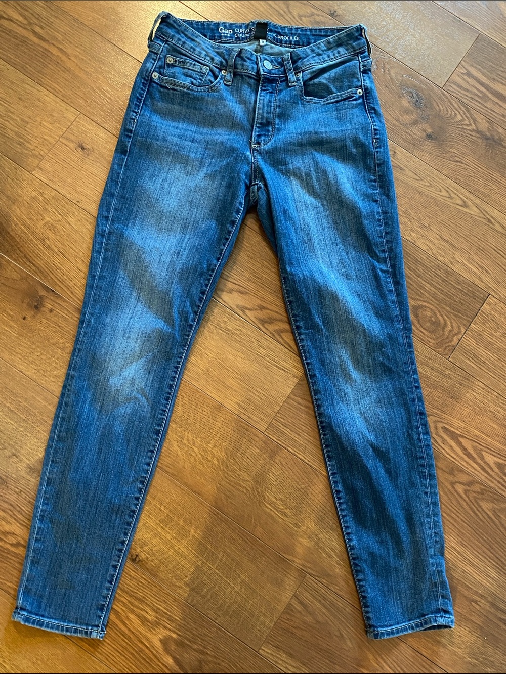 Gap Curvy Skinny Jeans in Blue Size 6/28